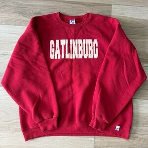 Gatlinburg Russell Athletic Red Crewneck Sweatshirt